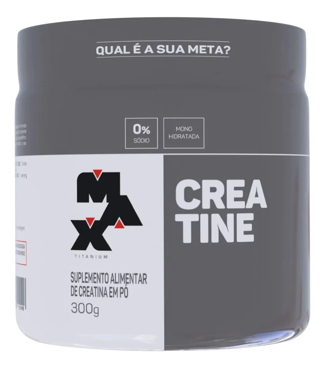 Creatina 300 Gr - Max Titanium Sem Sabor