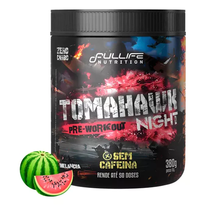 Pré Treino Sem Cafeina Zero Carbo Tomahawk Night 380g